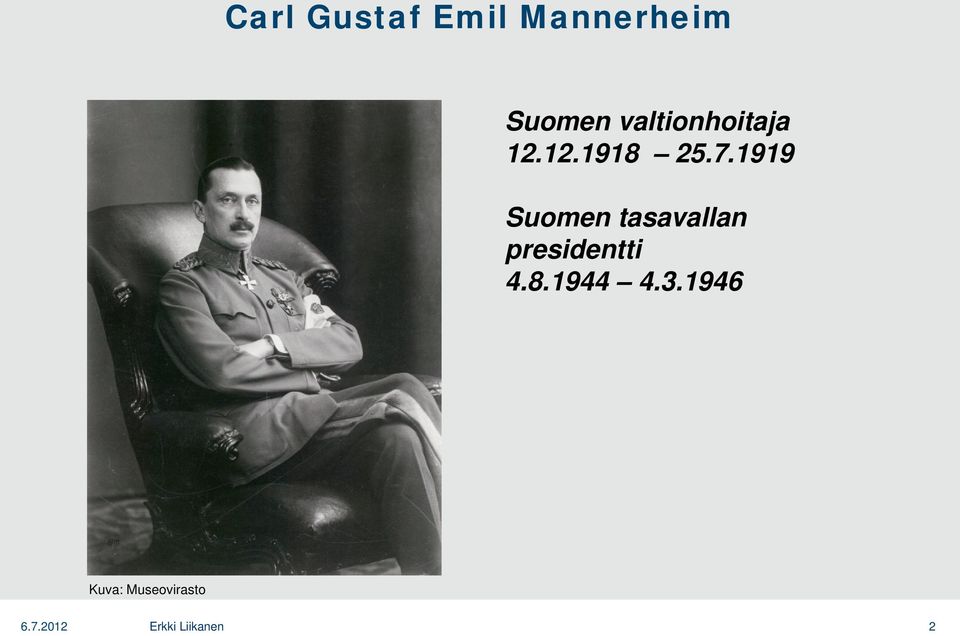 1919 Suomen tasavallan presidentti