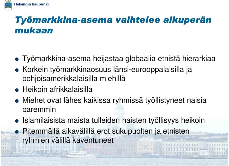 afrikkalaisilla Miehet ovat lähes kaikissa ryhmissä työllistyneet naisia paremmin Islamilaisista maista