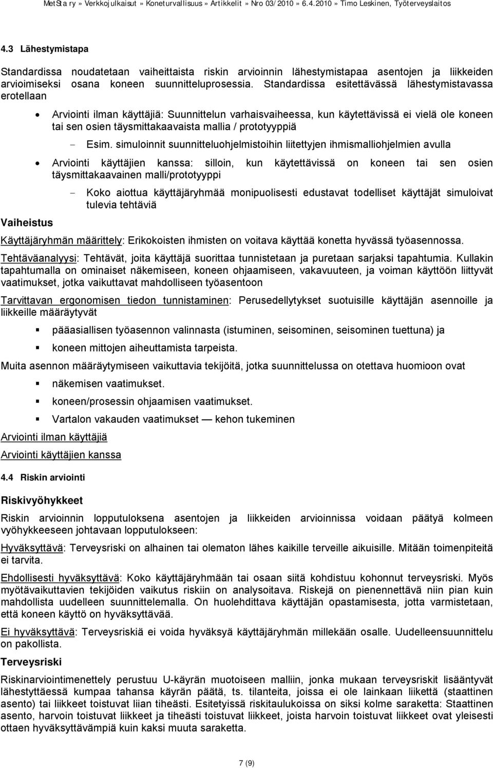prototyyppiä - Esim.