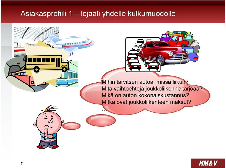 Mitä vaihtoehtoja joukkoliikenne tarjoaa?