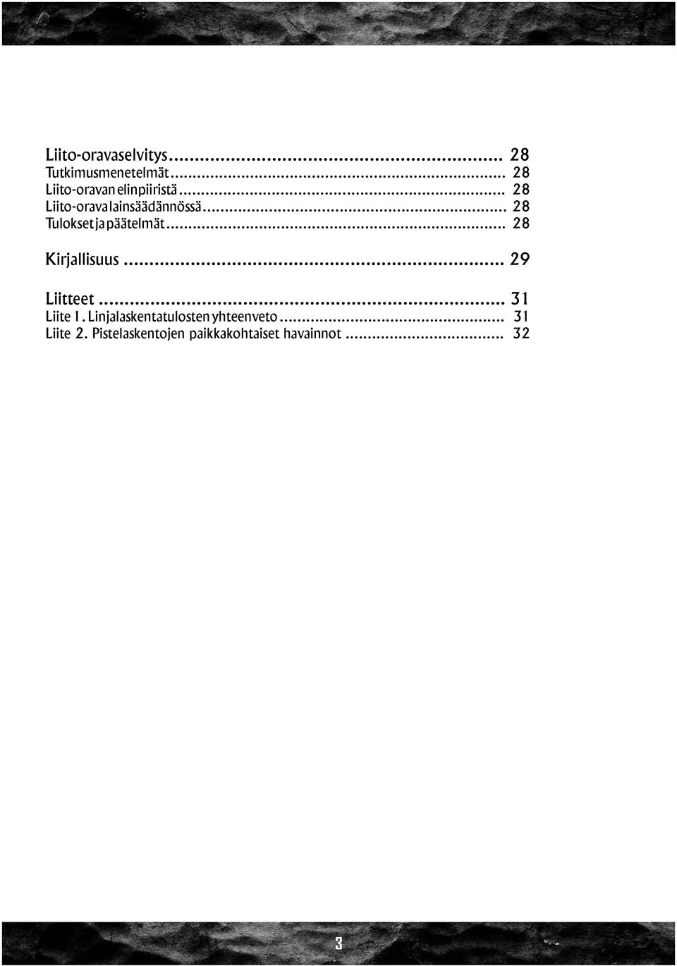 .. 28 Tulokset ja päätelmät... 28 Kirjallisuus... 29 Liitteet.