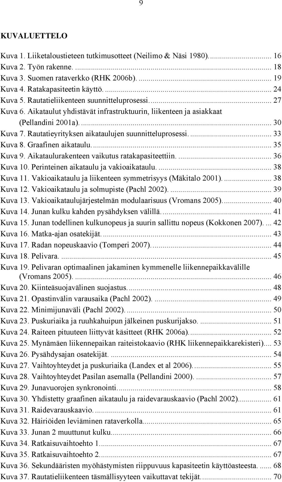 Rautatieyrityksen aikataulujen suunnitteluprosessi.... 33 Kuva 8. Graafinen aikataulu.... 35 Kuva 9. Aikataulurakenteen vaikutus ratakapasiteettiin.... 36 Kuva 10.