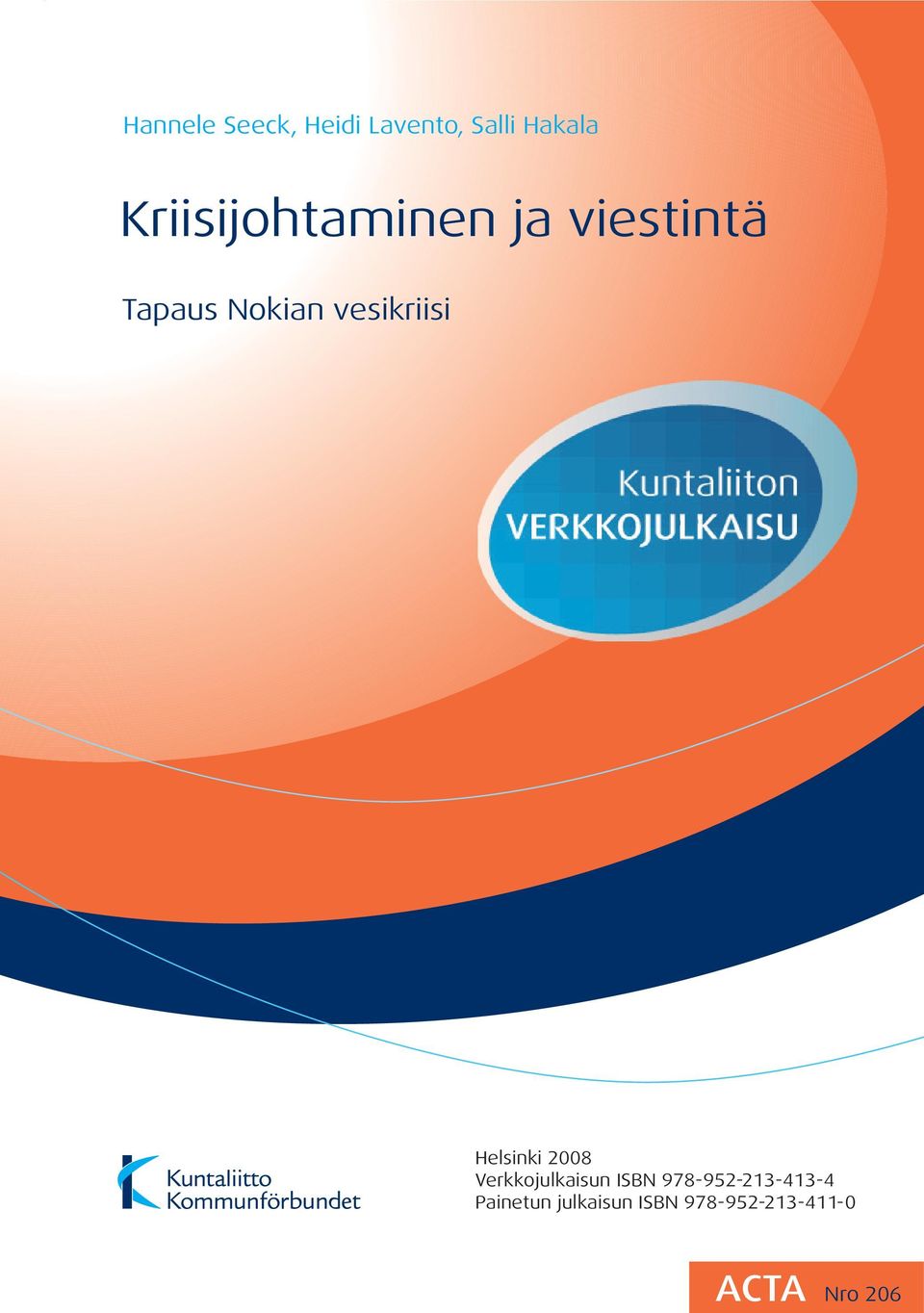 vesikriisi Helsinki 2008 Verkkojulkaisun ISBN