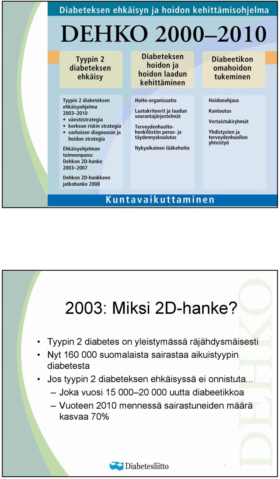 suomalaista sairastaa aikuistyypin diabetesta Jos tyypin 2