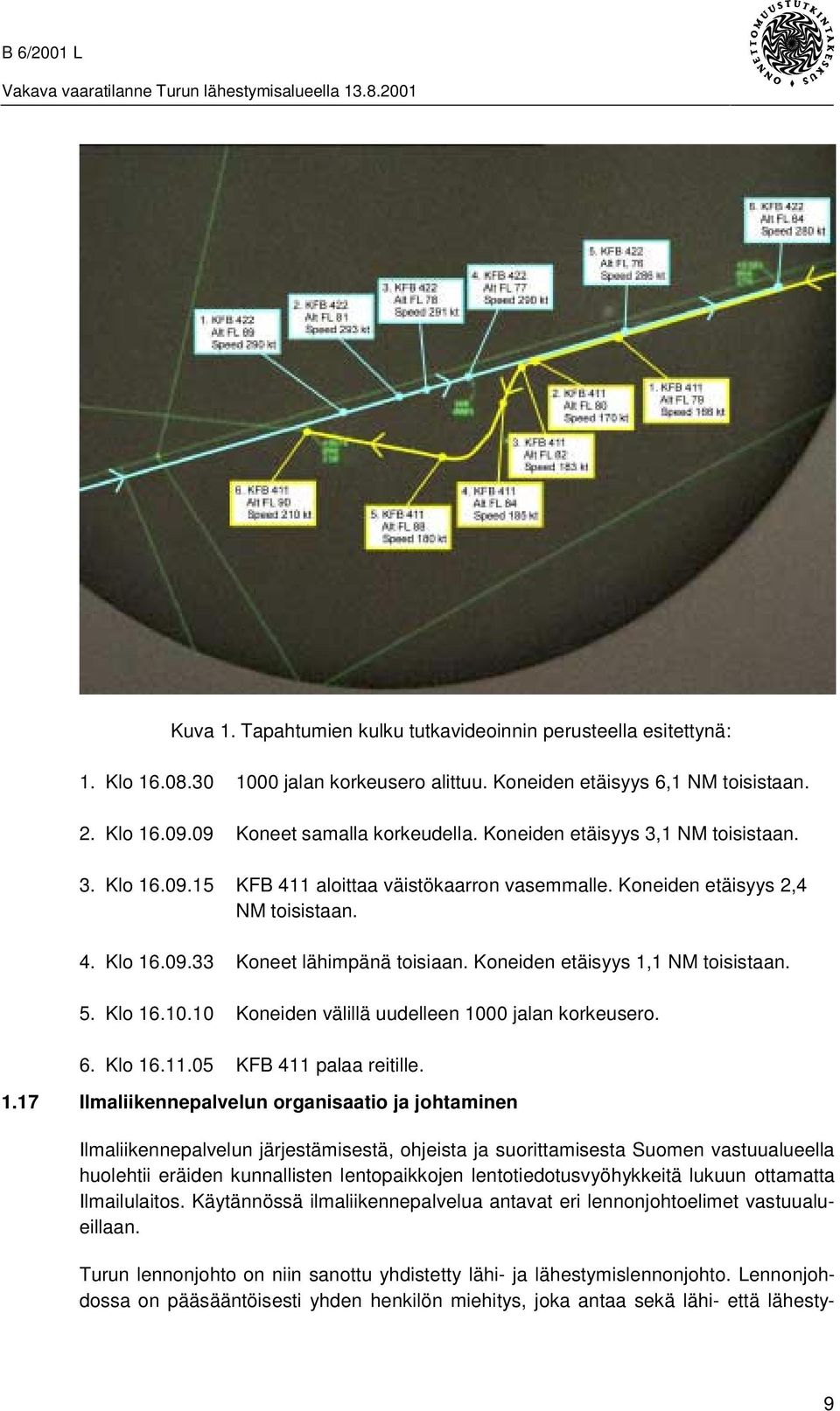 Koneiden etäisyys 1,