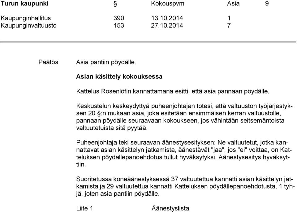 vähintään seitsemäntoista valtuutetuista sitä pyytää.