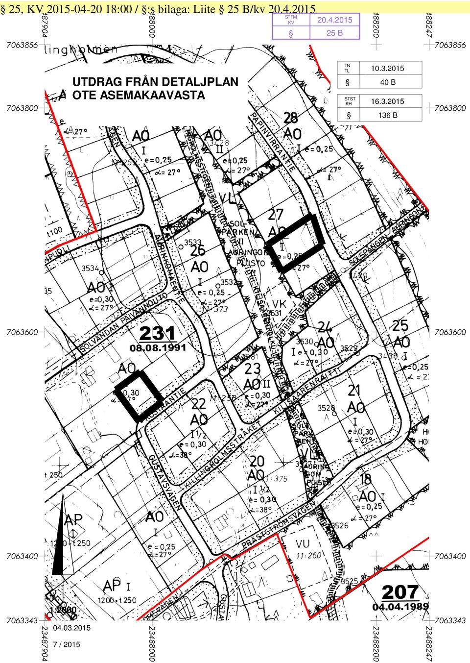 . UTDRAG FRÅN DETALJPLAN OTE