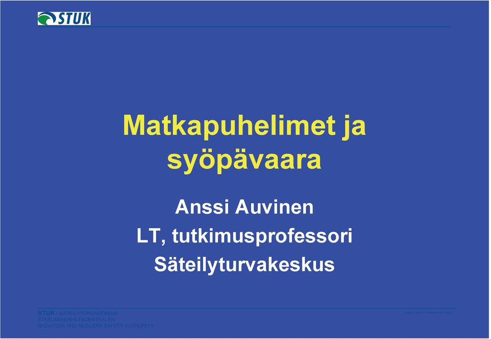 Auvinen LT,