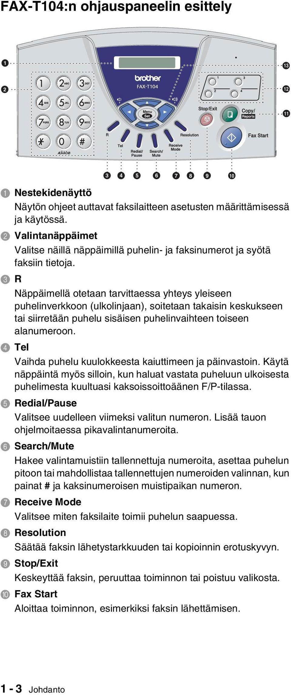 3 R Näppäimellä otetaan tarvittaessa yhteys yleiseen puhelinverkkoon (ulkolinjaan), soitetaan takaisin keskukseen tai siirretään puhelu sisäisen puhelinvaihteen toiseen alanumeroon.