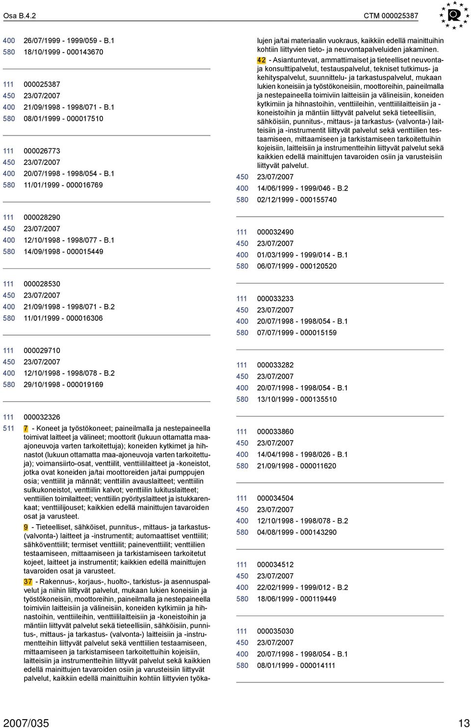 42 - Asiantuntevat, ammattimaiset ja tieteelliset neuvontaja konsulttipalvelut, testauspalvelut, tekniset tutkimus- ja kehityspalvelut, suunnittelu- ja tarkastuspalvelut, mukaan lukien koneisiin ja