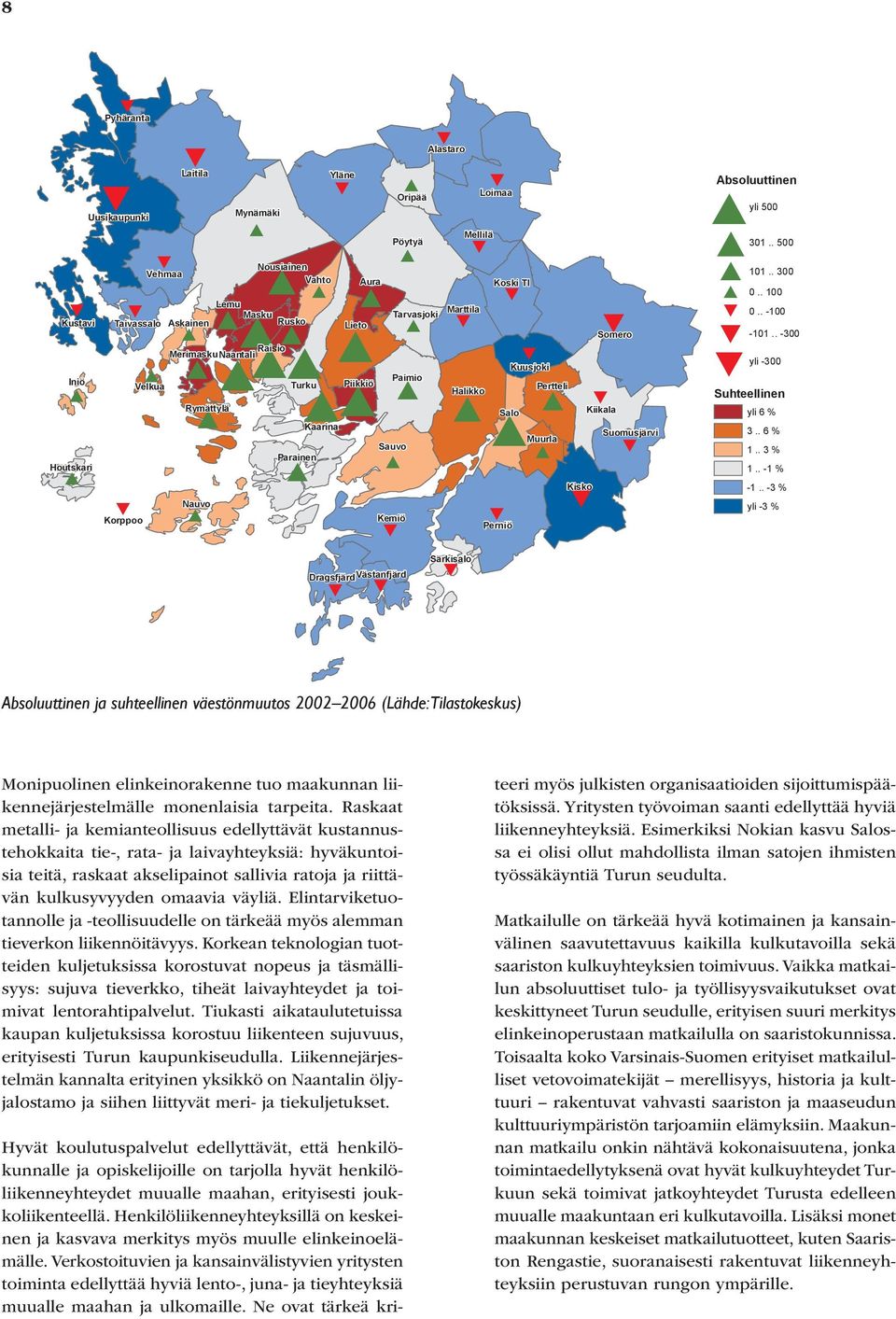 Somero Kiikala Suomusjärvi Absoluuttinen 500 yli 301.. 500 101.. 300 0..100 0..-100-101.. -300 yli -300 Suhteellinen yli 6 % 3..6% 1..3% 1..-1% -1.