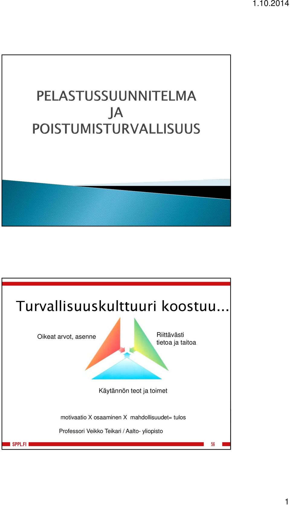 taitoa Käytännön teot ja toimet motivaatio X