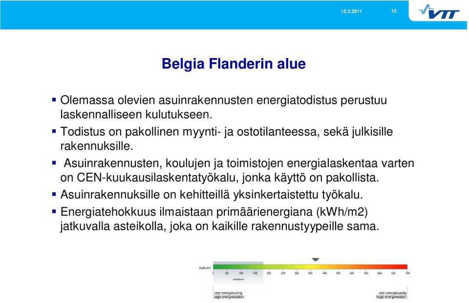 Asuinrakennusten, koulujen ja toimistojen energialaskentaa varten on CEN-kuukausilaskentatyökalu, jonka käyttö on pakollista.