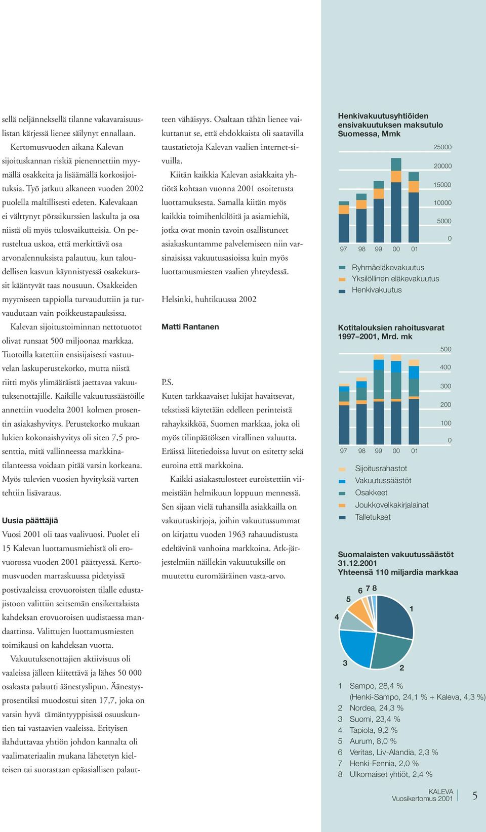 Kalevakaan ei välttynyt pörssikurssien laskulta ja osa niistä oli myös tulosvaikutteisia.