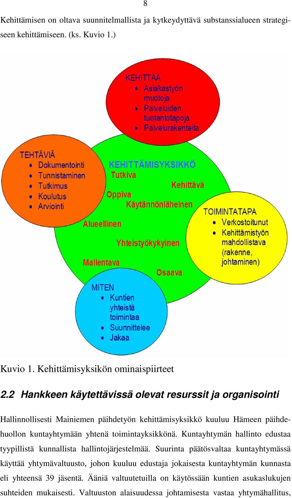 toimintayksikkönä. Kuntayhtymän hallinto edustaa tyypillistä kunnallista hallintojärjestelmää.