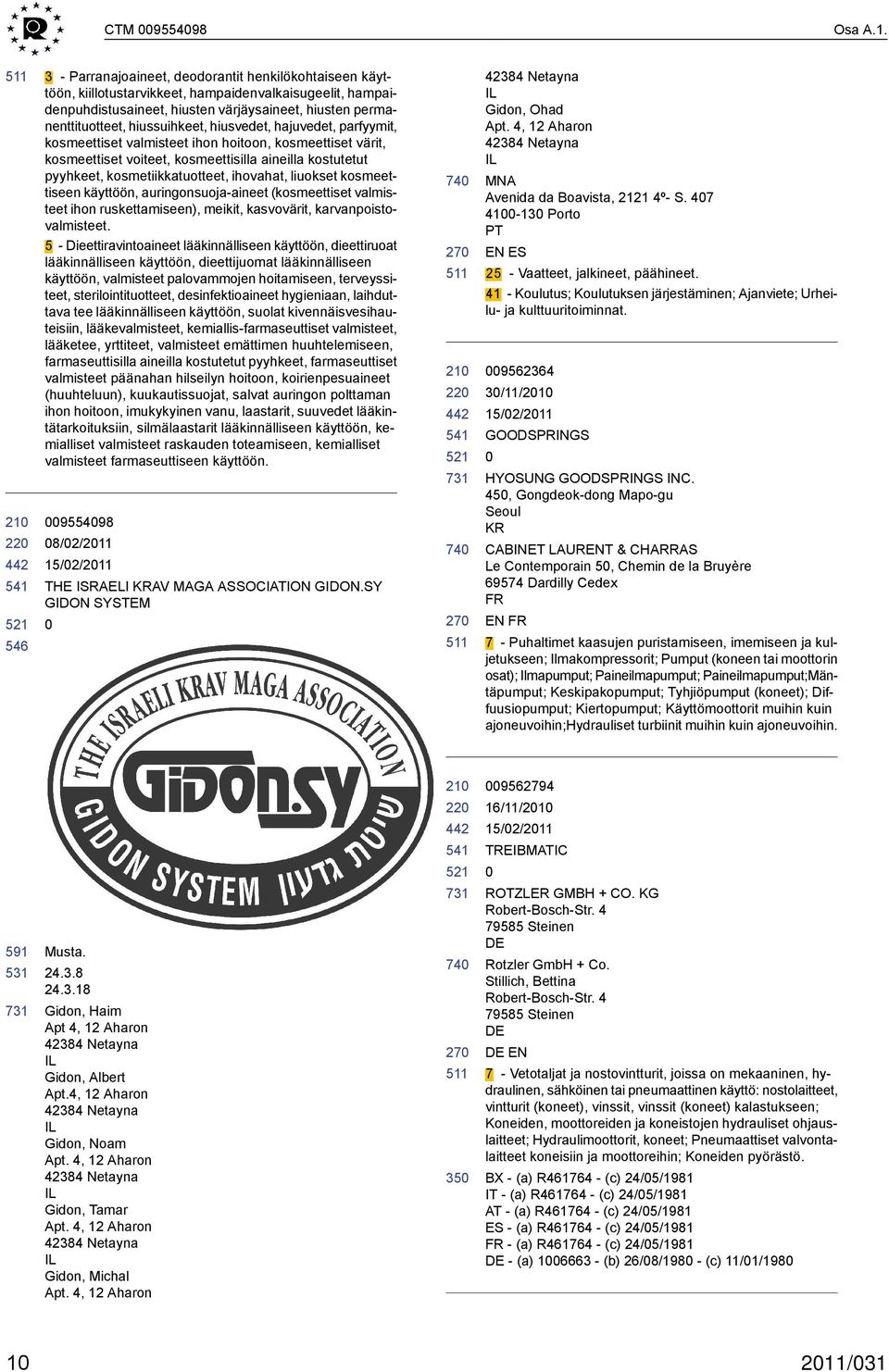 hiussuihkeet, hiusvedet, hajuvedet, parfyymit, kosmeettiset valmisteet ihon hoitoon, kosmeettiset värit, kosmeettiset voiteet, kosmeettisilla aineilla kostutetut pyyhkeet, kosmetiikkatuotteet,