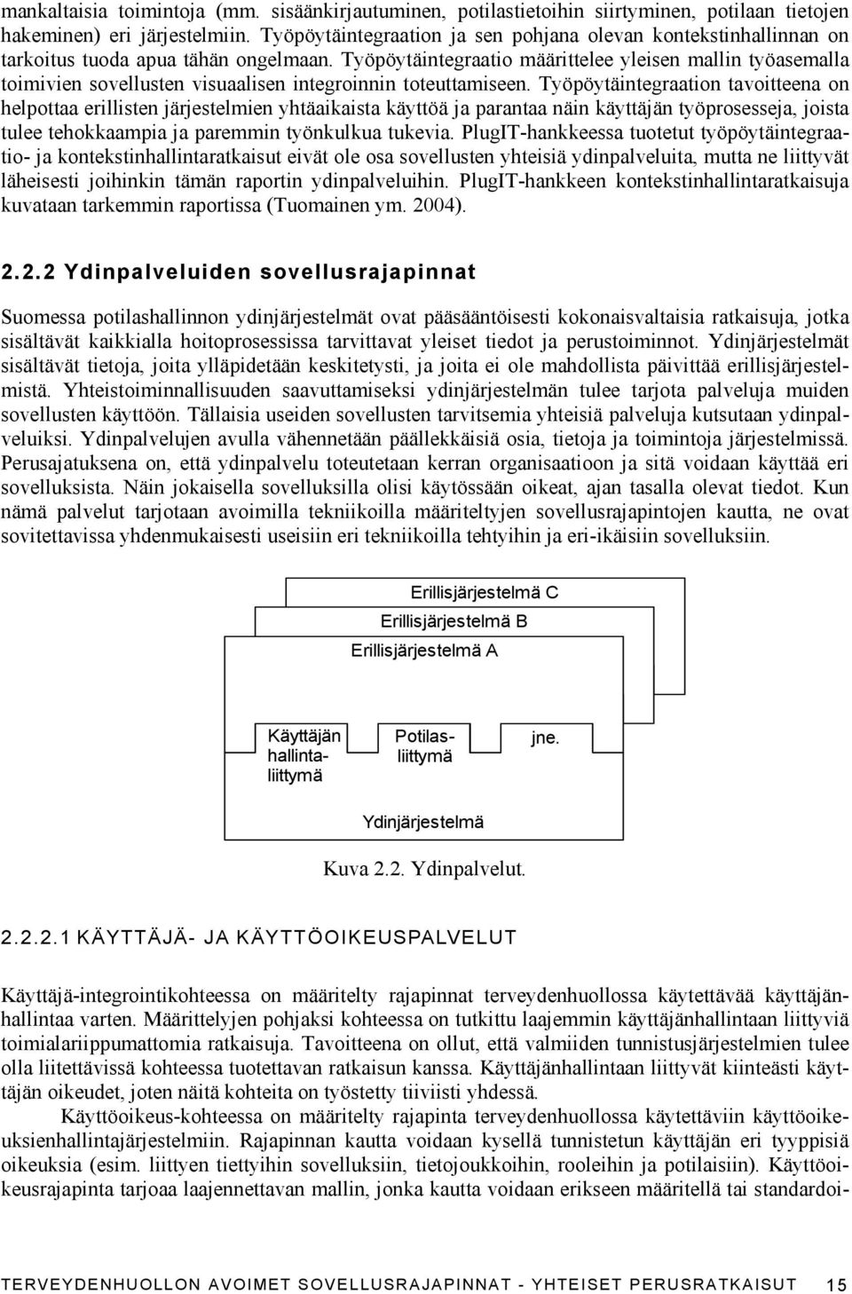 Työpöytäintegraatio määrittelee yleisen mallin työasemalla toimivien sovellusten visuaalisen integroinnin toteuttamiseen.