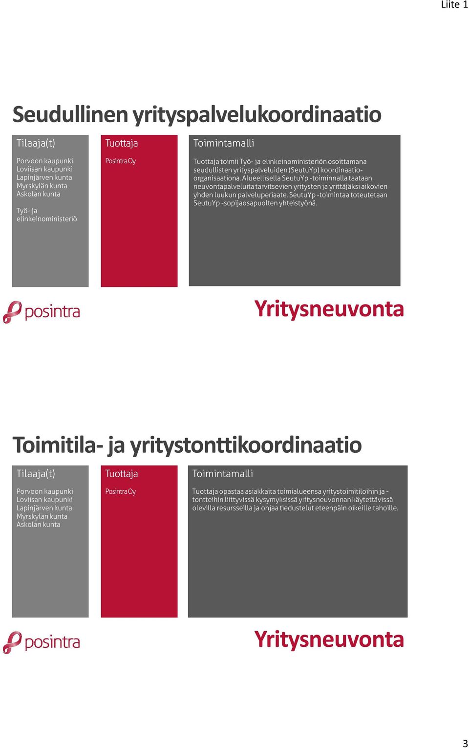 Alueellisella SeutuYp -toiminnalla taataan neuvontapalveluita tarvitsevien yritysten ja yrittäjäksi aikovien yhden luukun palveluperiaate.