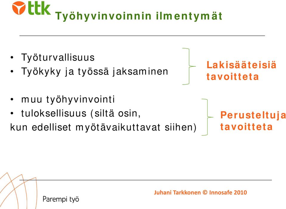 osin, kun edelliset myötävaikuttavat siihen) Lakisääteisiä