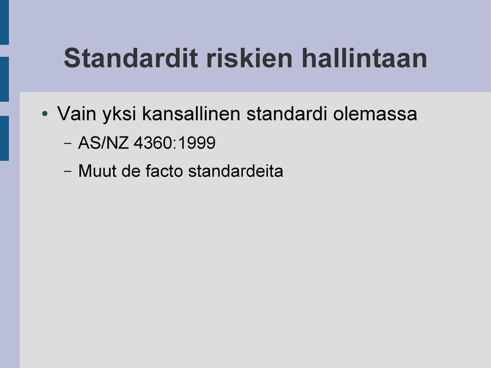 kansallinen standardi