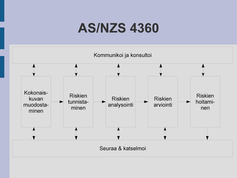 tunnistaminen Riskien analysointi