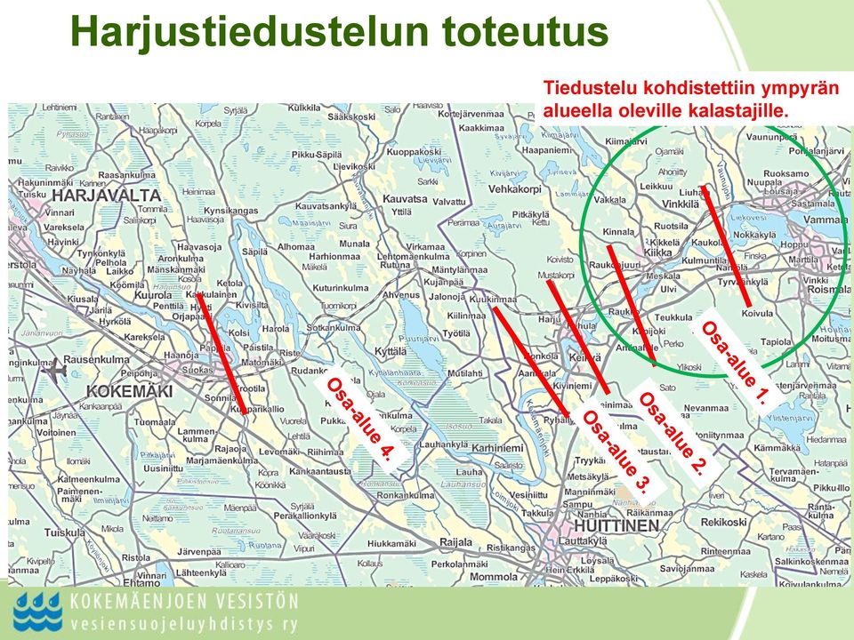 kohdistettiin ympyrän