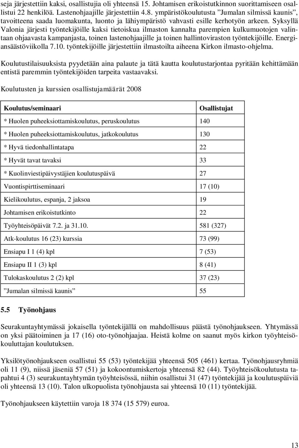 Syksyllä Valonia järjesti työntekijöille kaksi tietoiskua ilmaston kannalta parempien kulkumuotojen valintaan ohjaavasta kampanjasta, toinen lastenohjaajille ja toinen hallintoviraston työntekijöille.