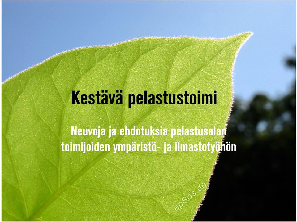 pelastusalan toimijoiden