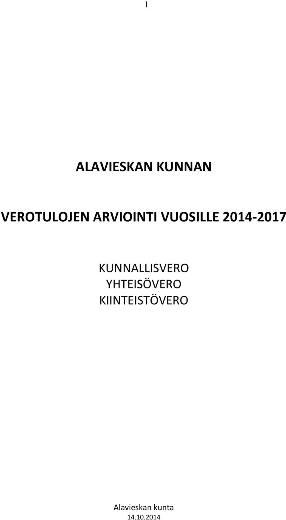 KUNNALLISVERO YHTEISÖVERO