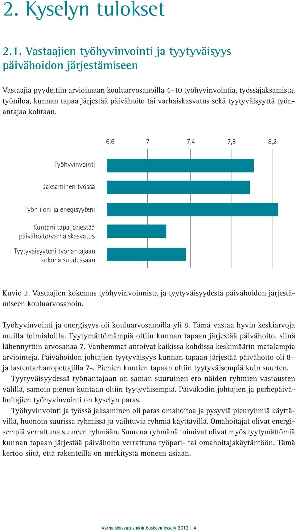 päivähoito tai varhaiskasvatus sekä tyytyväisyyttä työnantajaa kohtaan.