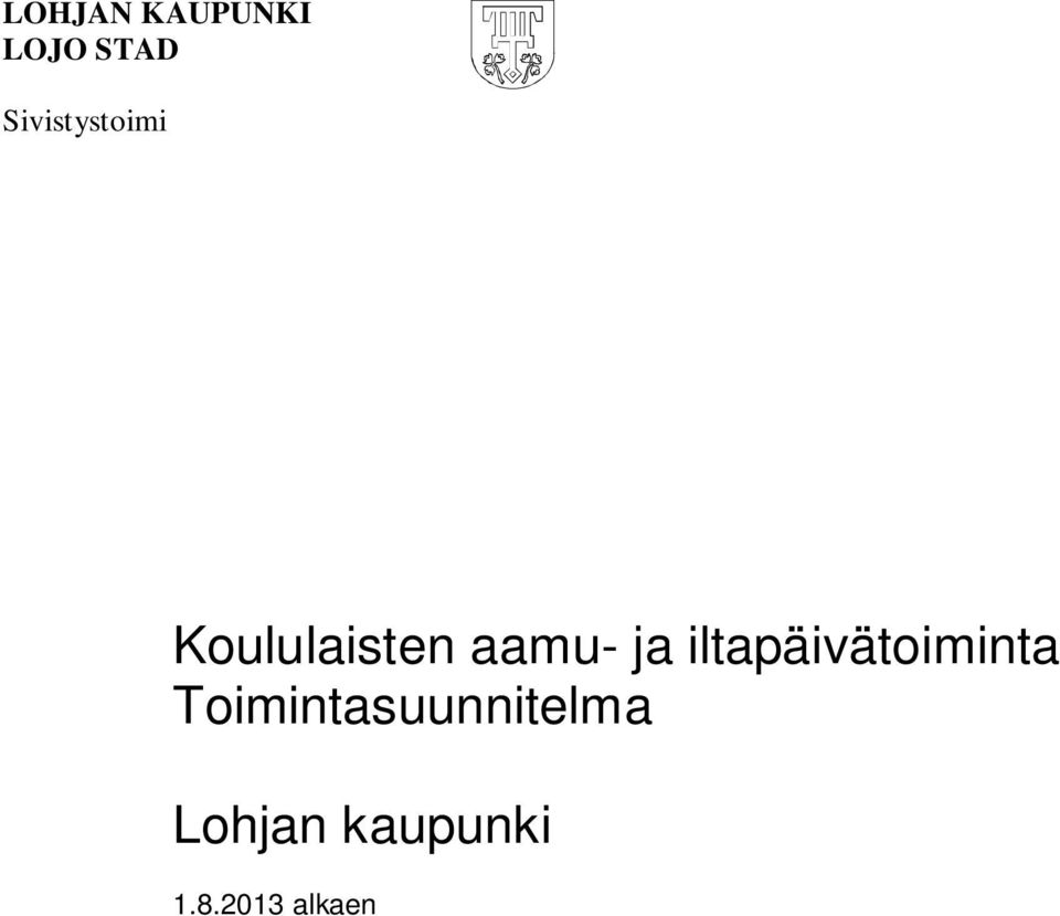 ja iltapäivätoiminta