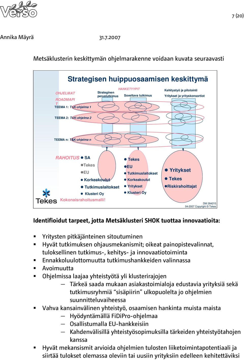 Kokonaisrahoitusmalli!