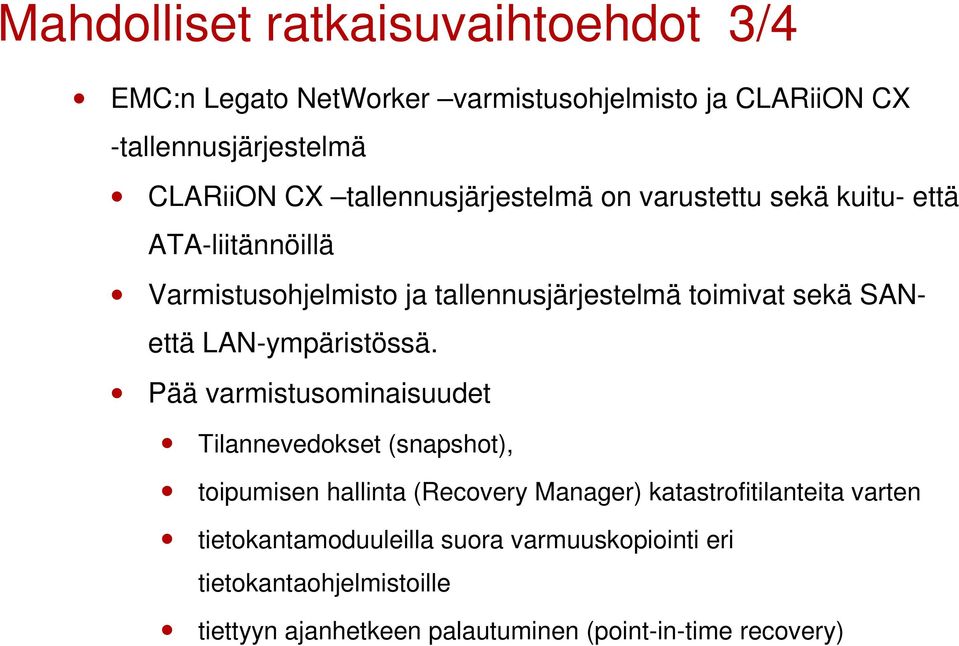 SANettä LAN-ympäristössä.