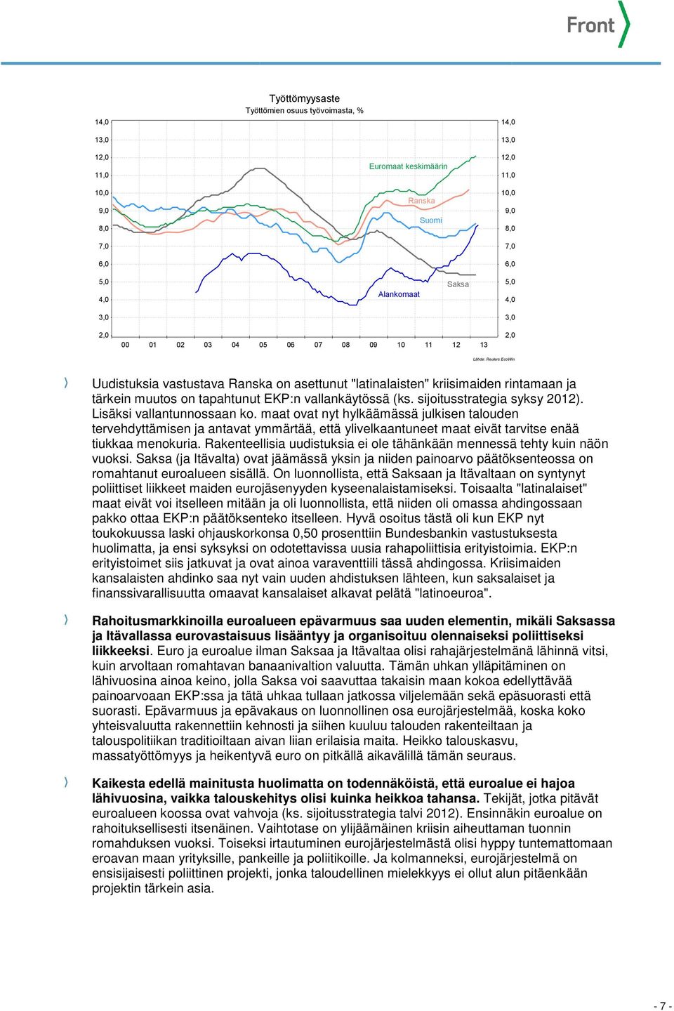 vallankäytössä (ks. sijoitusstrategia syksy 2012). Lisäksi vallantunnossaan ko.