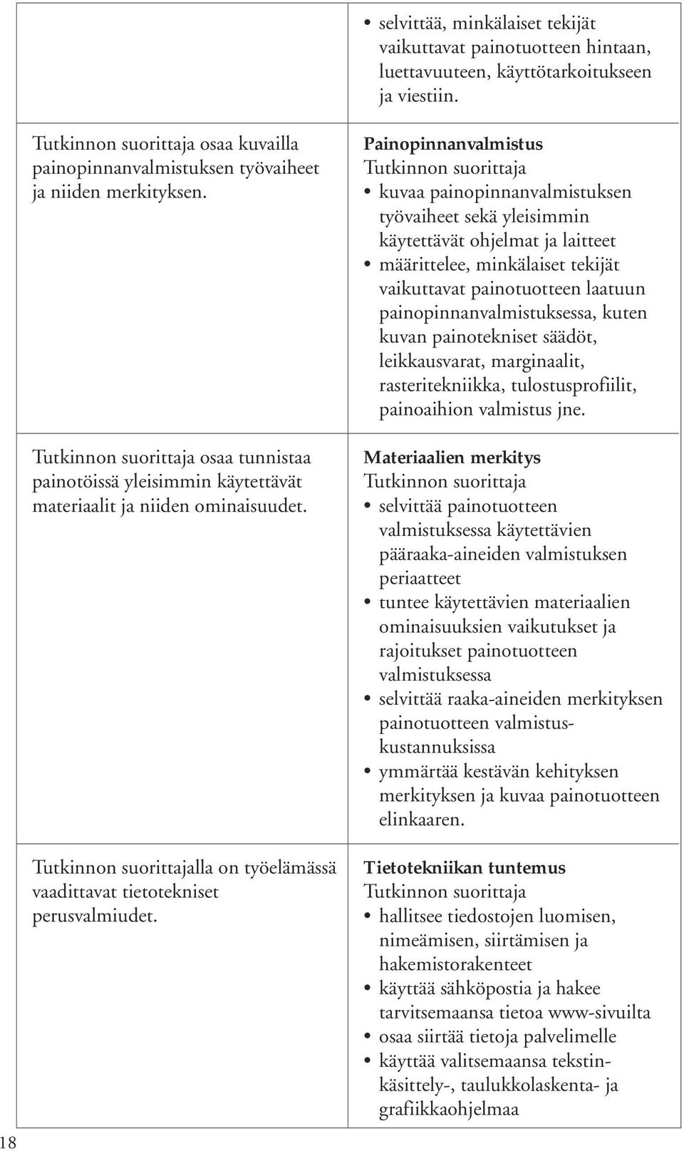 Painopinnanvalmistus kuvaa painopinnanvalmistuksen työvaiheet sekä yleisimmin käytettävät ohjelmat ja laitteet määrittelee, minkälaiset tekijät vaikuttavat painotuotteen laatuun