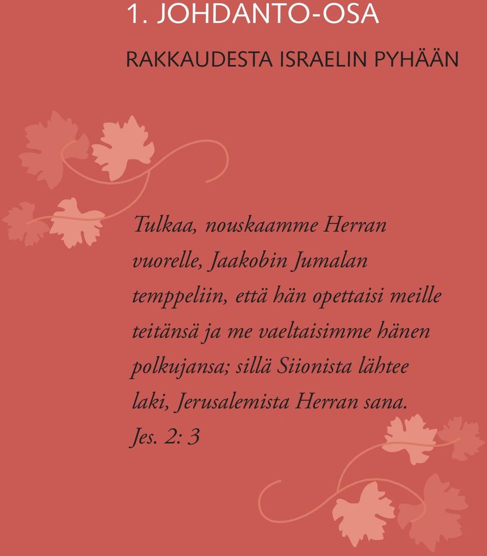 hän opettaisi meille teitänsä ja me vaeltaisimme hänen