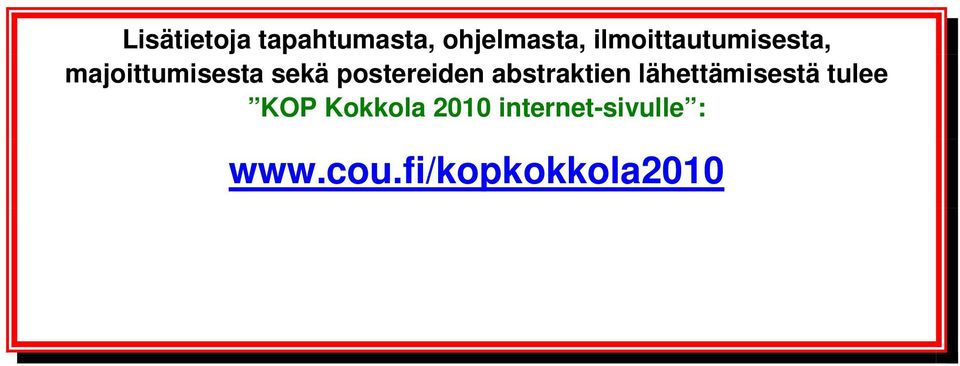 postereiden abstraktien lähettämisestä tulee