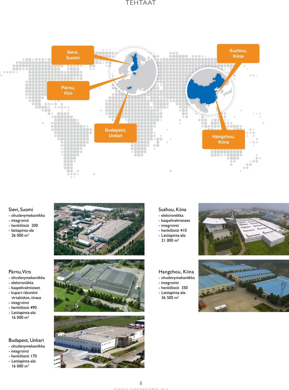 elektroniikka - kaapelivalmisteet - kupari-/alumiini virtakiskot, tinaus - integrointi - henkilöstö 490 - Lattiapinta-ala: 16 000 m2 - ohutlevymekaniikka - integrointi -