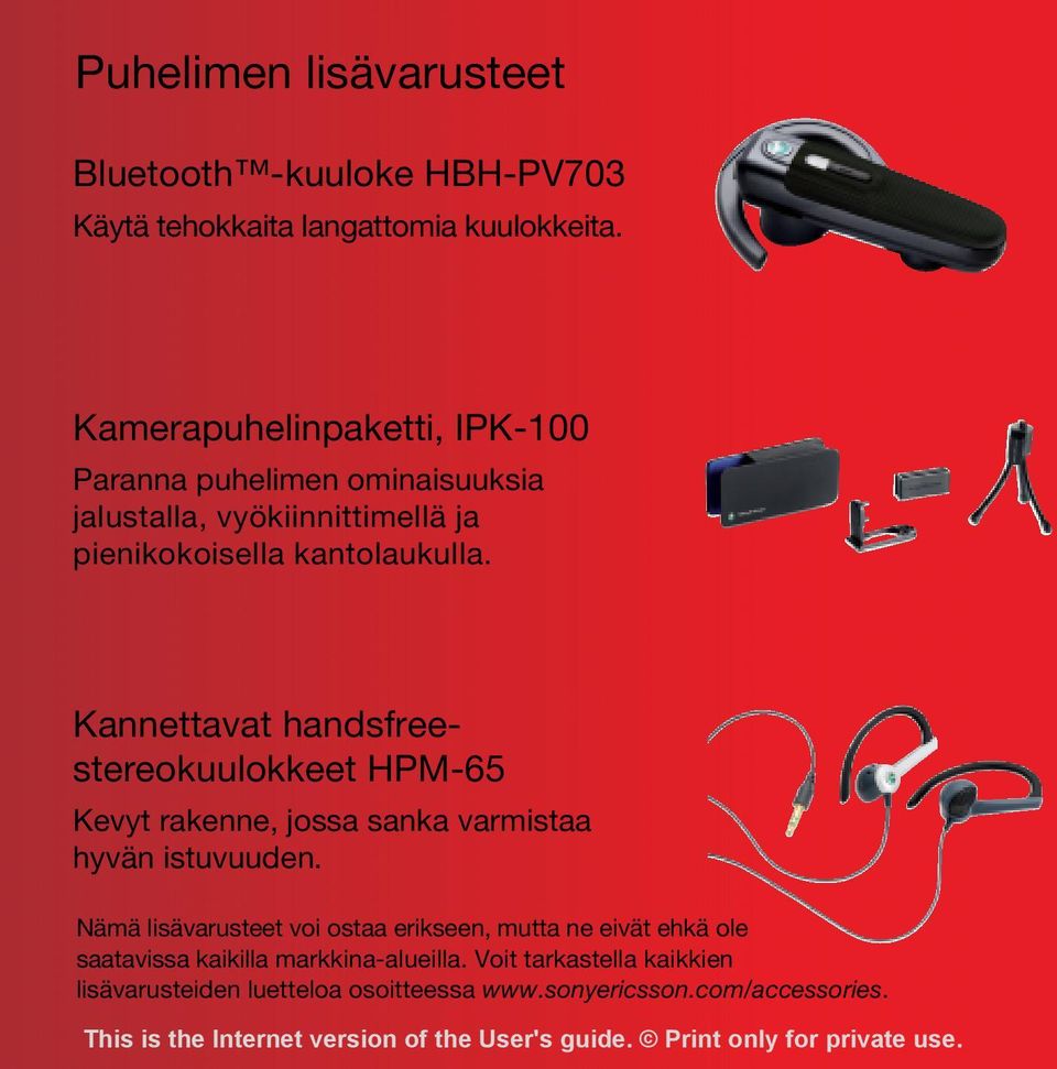 Kannettavat handsfreestereokuulokkeet HPM-65 Kevyt rakenne, jossa sanka varmistaa hyvän istuvuuden.