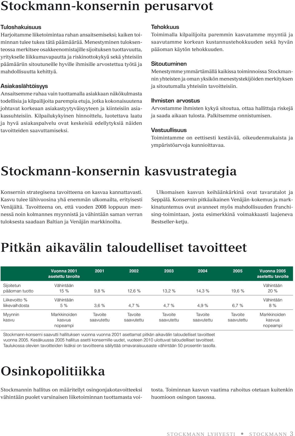 arvostettua työtä ja mahdollisuutta kehittyä.