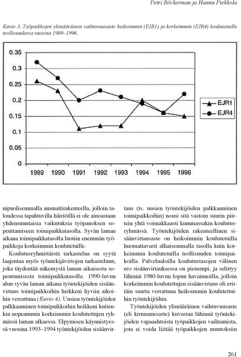 Syvän laman aikana toimipaikkatasolla luotiin enemmän työpaikkoja korkeimmin koulutetuille.