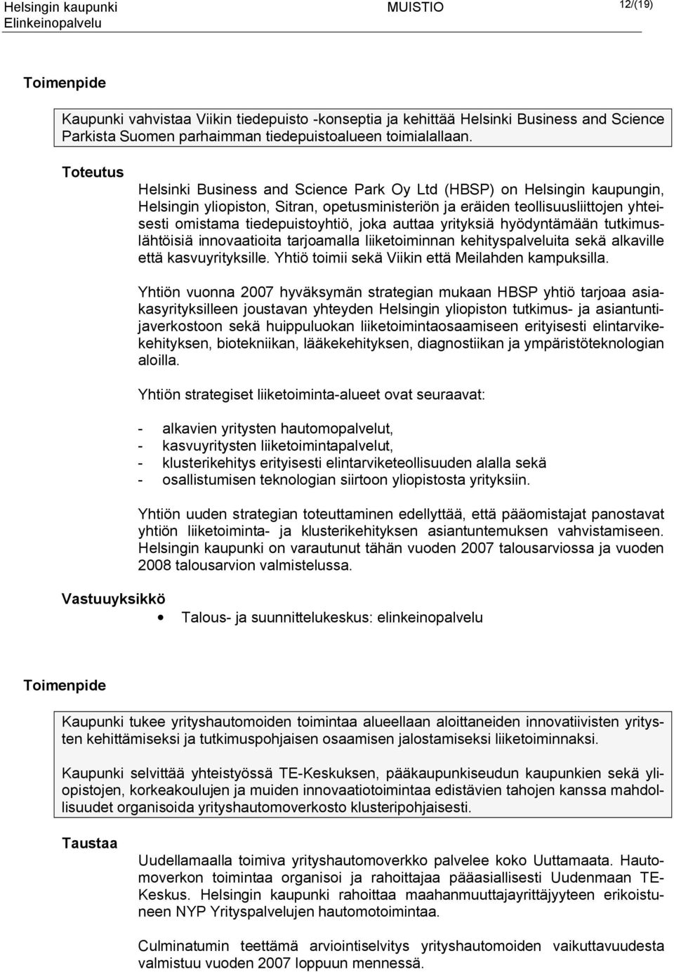 auttaa yrityksiä hyödyntämään tutkimuslähtöisiä innovaatioita tarjoamalla liiketoiminnan kehityspalveluita sekä alkaville että kasvuyrityksille. Yhtiö toimii sekä Viikin että Meilahden kampuksilla.