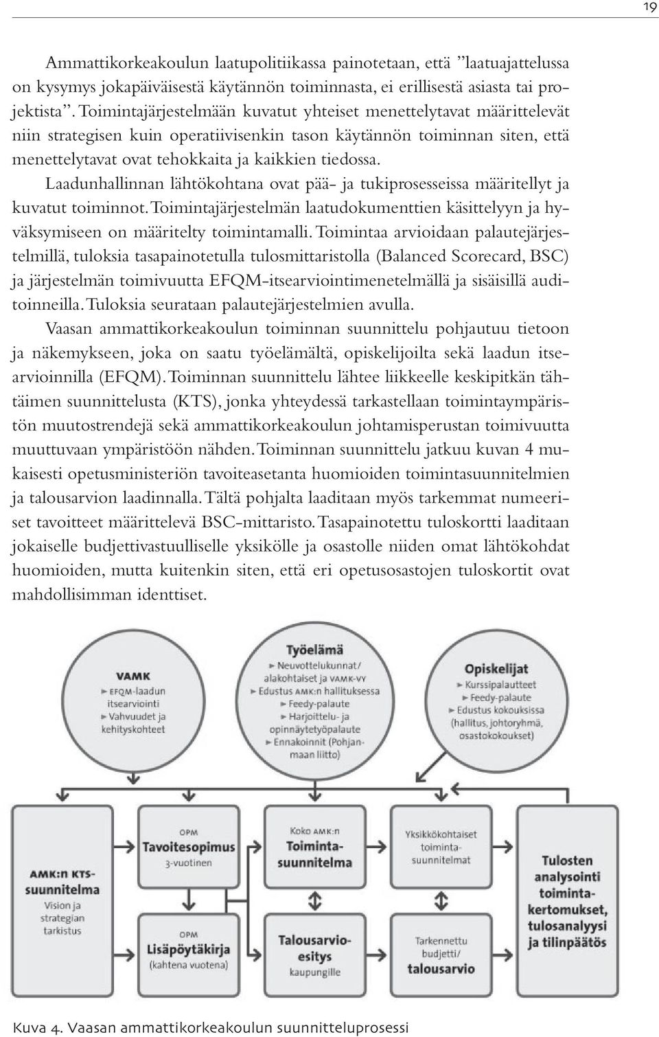 Laadunhallinnan lähtökohtana ovat pää- ja tukiprosesseissa määritellyt ja kuvatut toiminnot. Toimintajärjestelmän laatudokumenttien käsittelyyn ja hyväksymiseen on määritelty toimintamalli.