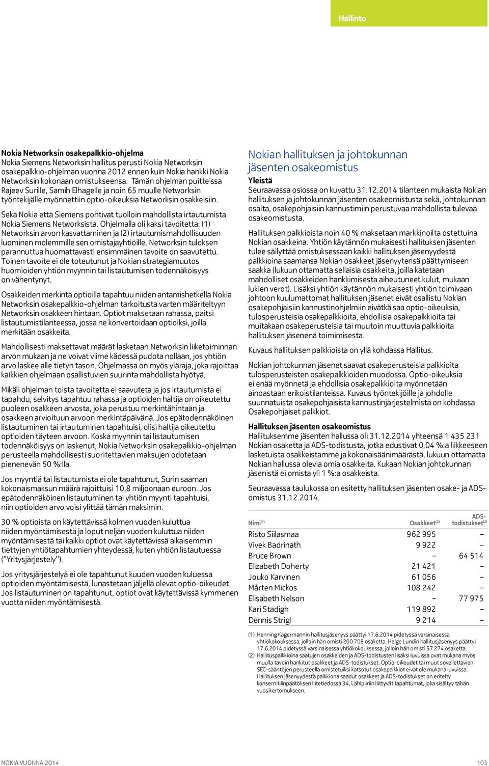 Sekä Nokia että Siemens pohtivat tuolloin mahdollista irtautumista Nokia Siemens Networksista.