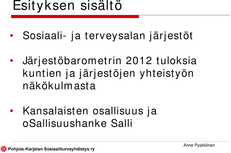 kuntien ja järjestöjen yhteistyön