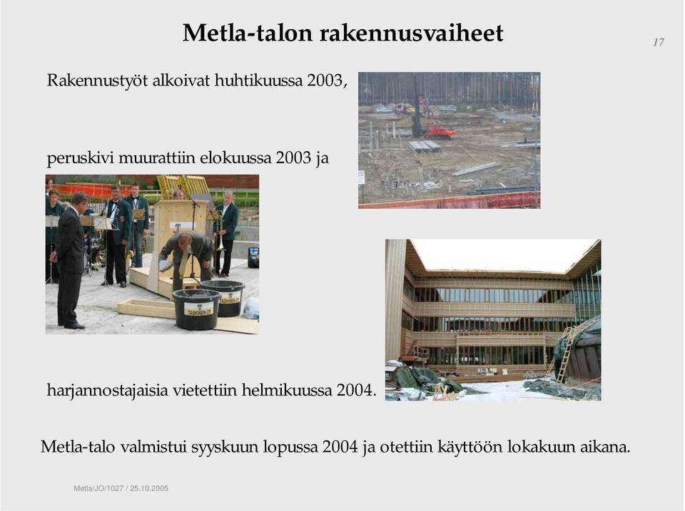 harjannostajaisia vietettiin helmikuussa 2004.