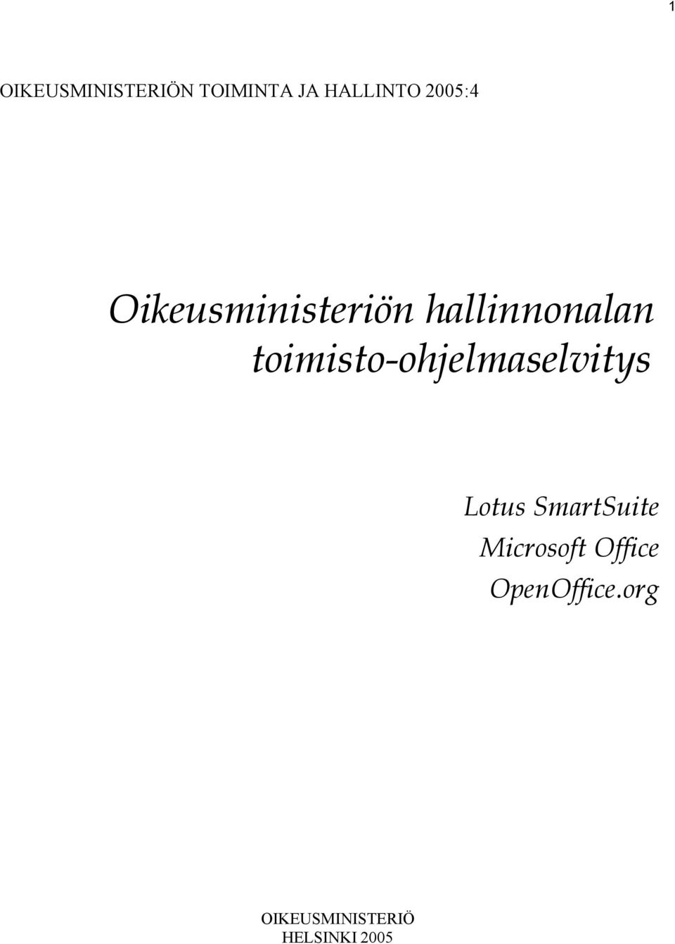 toimisto-ohjelmaselvitys Lotus SmartSuite