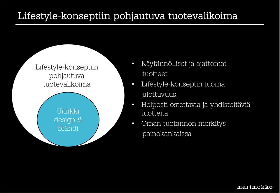 ajattomat tuotteet Lifestyle-konseptin tuoma ulottuvuus Helposti