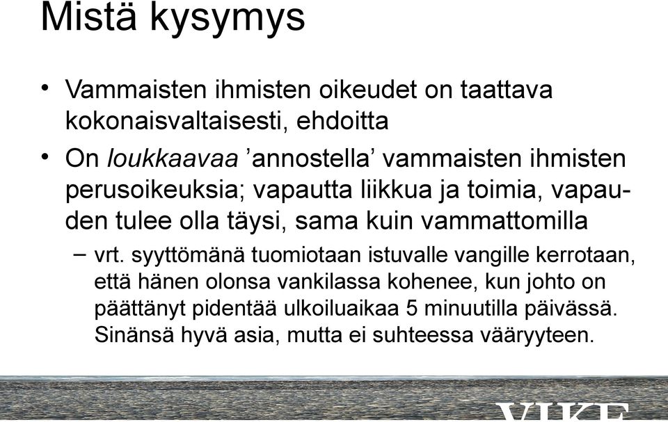 vammattomilla vrt.