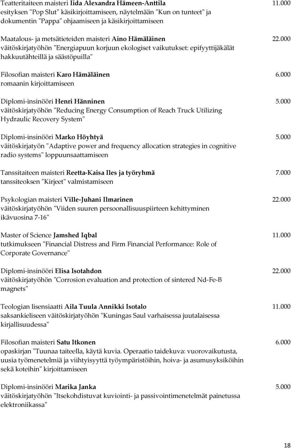 000 väitöskirjatyöhön "Energiapuun korjuun ekologiset vaikutukset: epifyyttijäkälät hakkuutähteillä ja säästöpuilla" Filosofian maisteri Karo Hämäläinen 6.